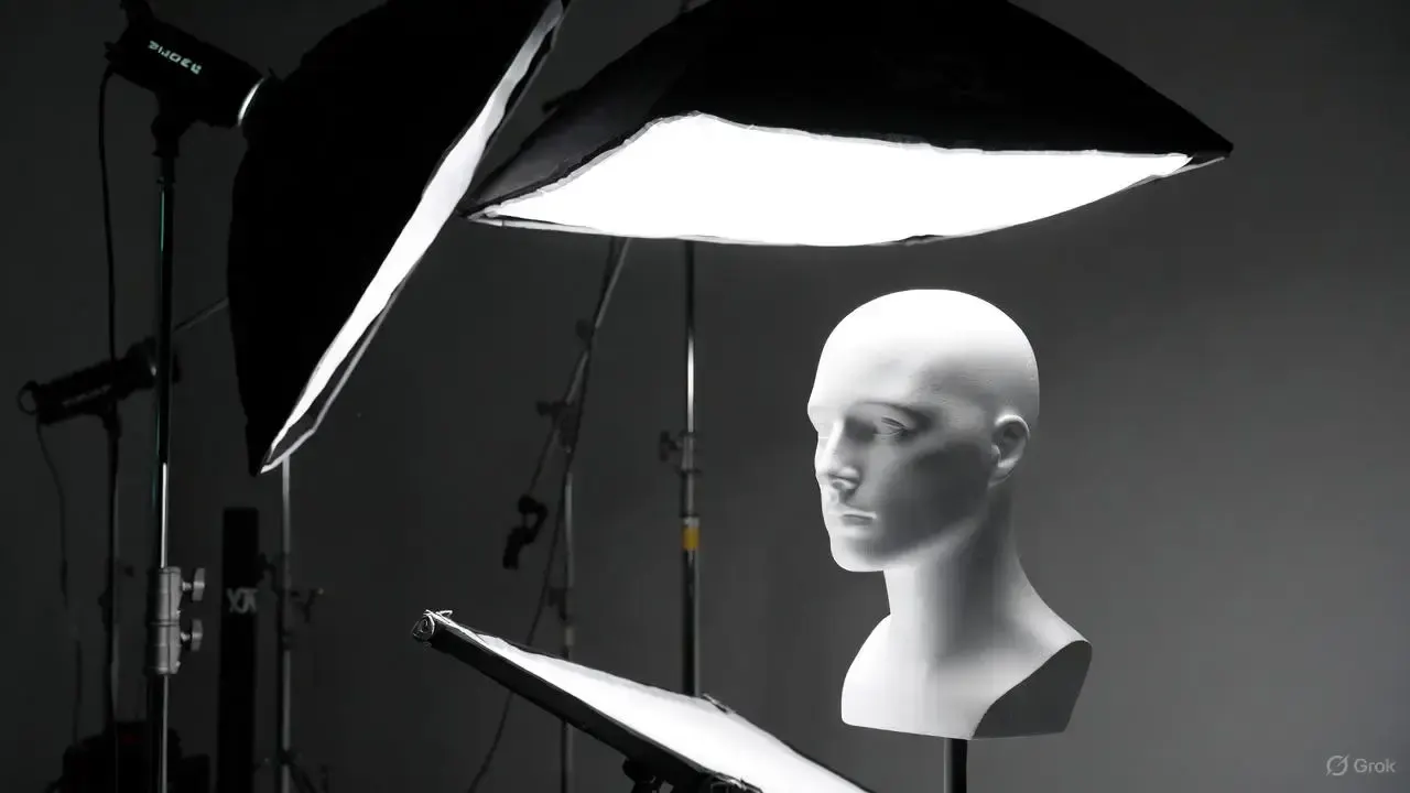 clamshell lighting, пример 5