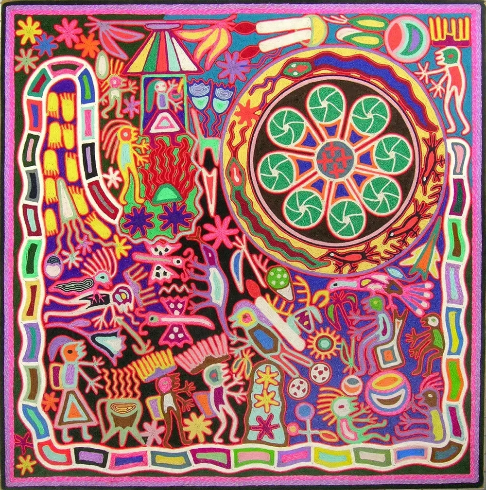 Wixarika / Huichol art, пример 2