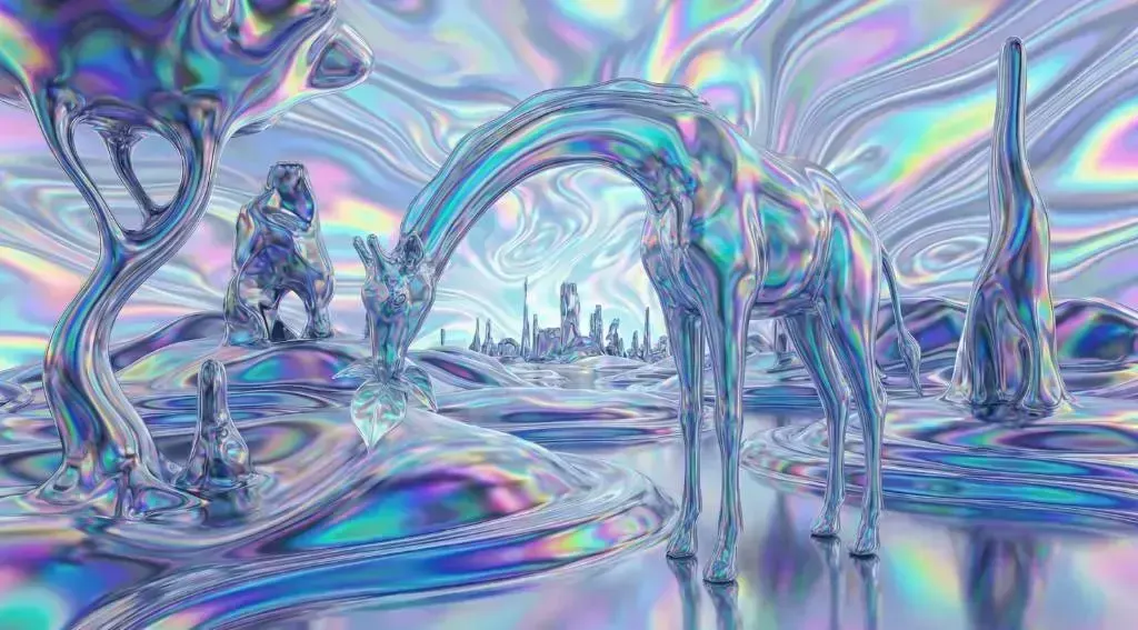 Iridescent Chromatic Flow, пример 3