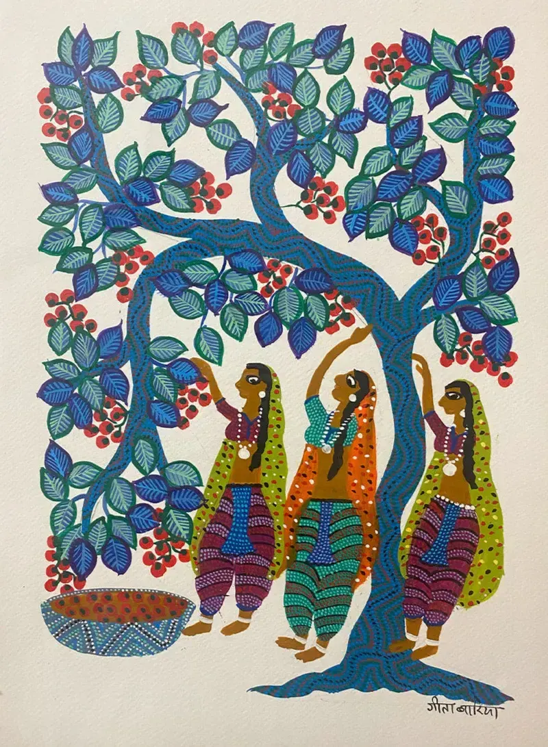 Bhil art, пример 2