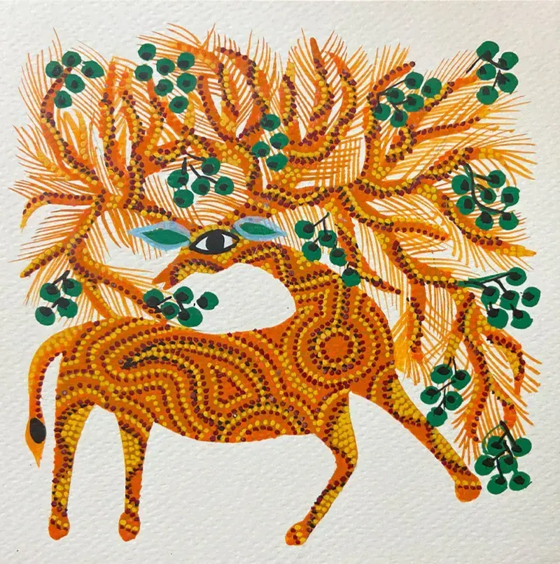Bhil art, пример 4
