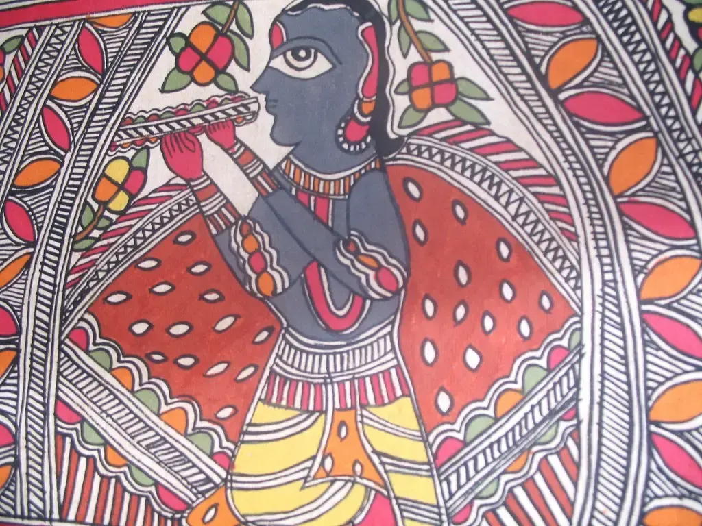 Mithila / Madhubani, пример 3