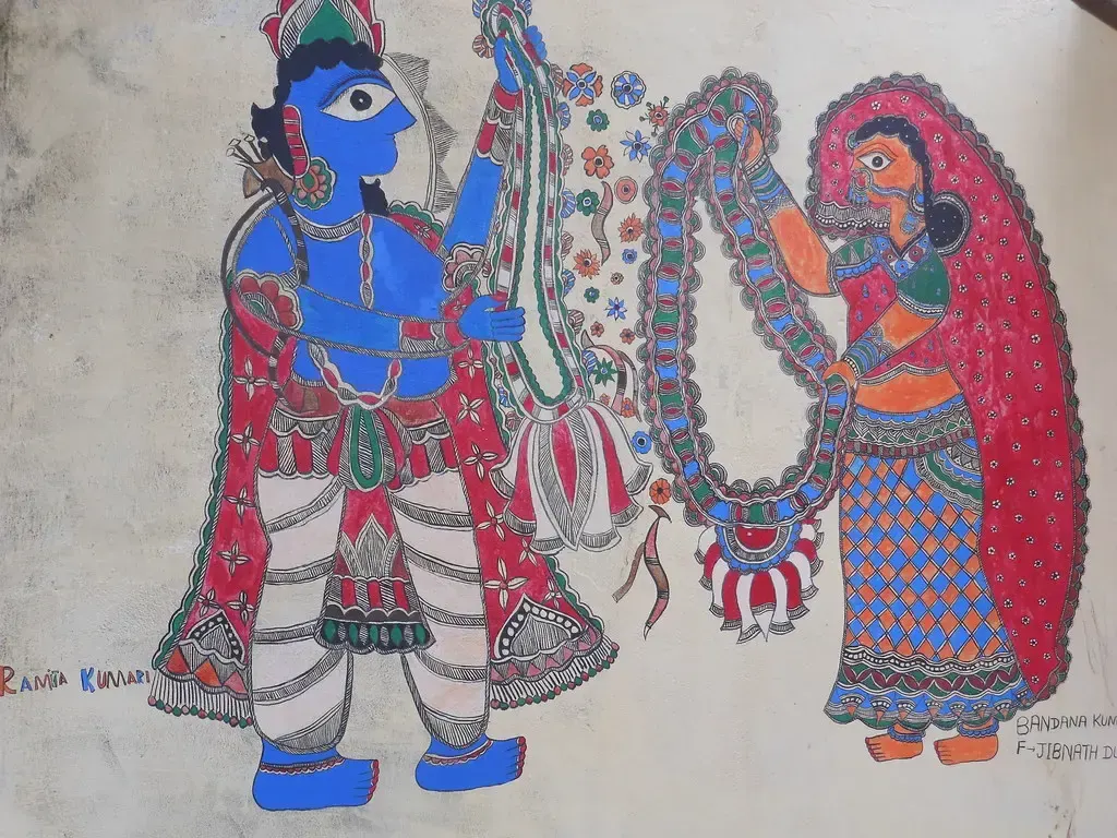 Mithila / Madhubani, пример 6