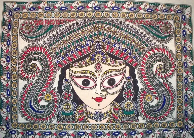 Mithila / Madhubani, пример 9