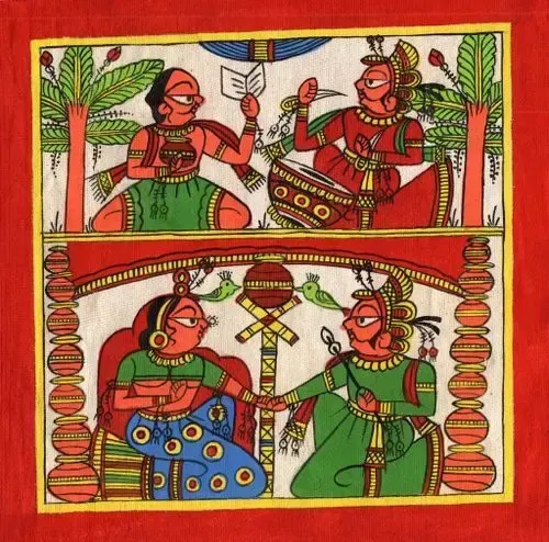Phad painting, пример 4