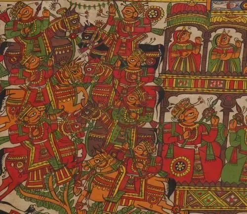 Phad painting, пример 5