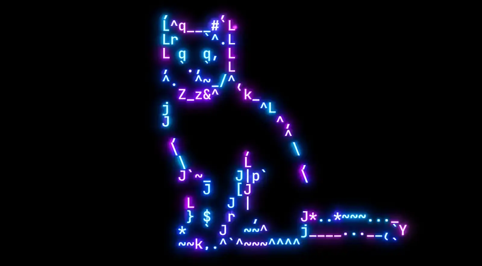 Neon ASCII, пример 1