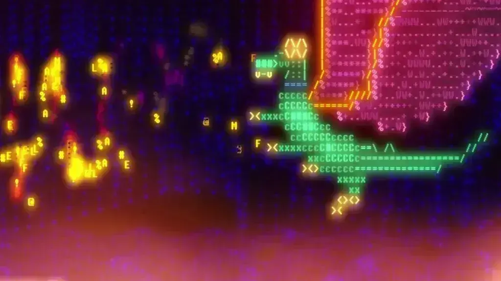 Neon ASCII, пример 4