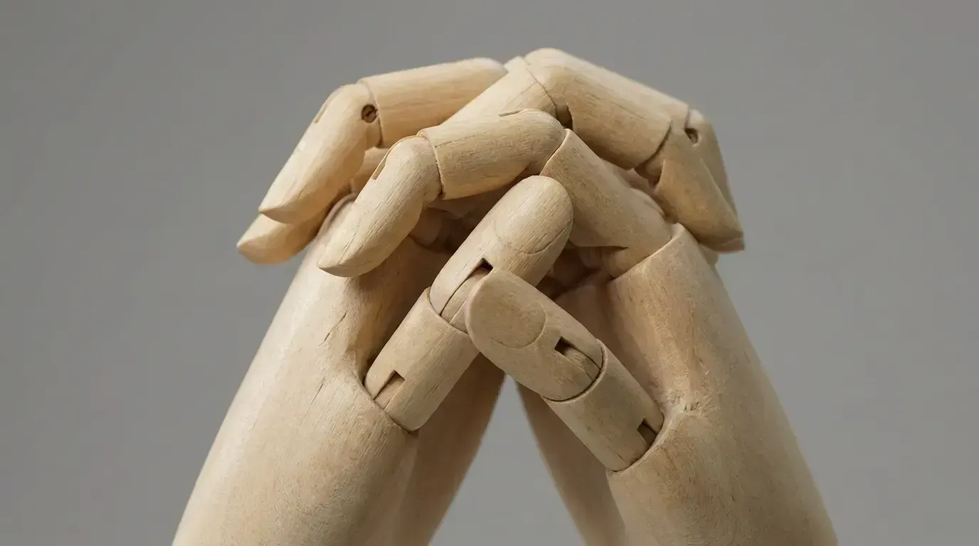 hands clasped, пример 1