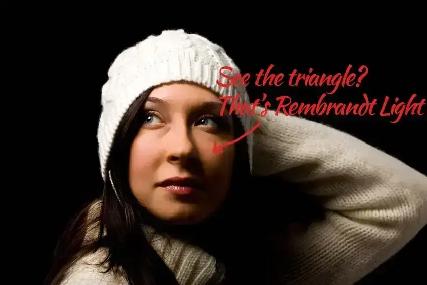 Rembrandt light, пример 3