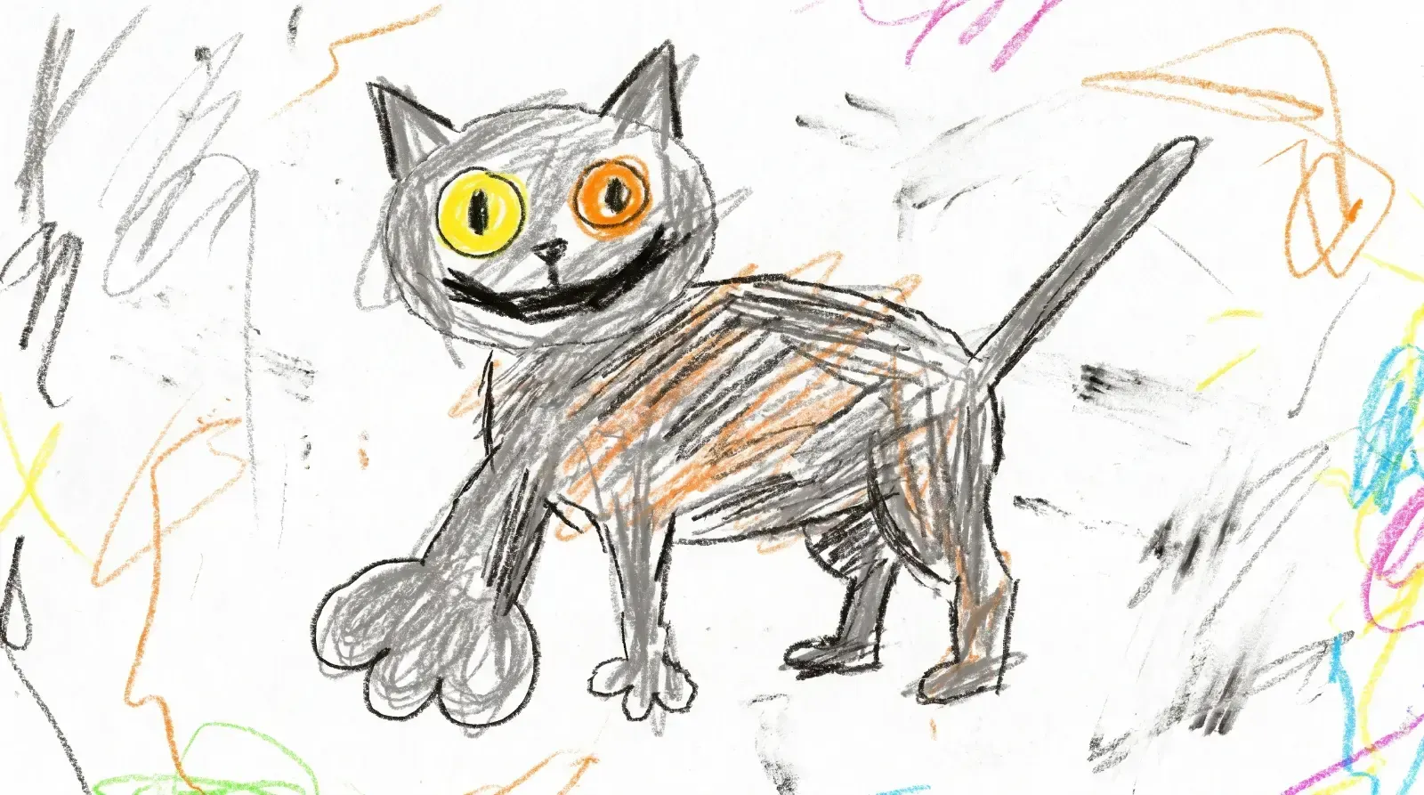 Child's Crayon Art, пример 1