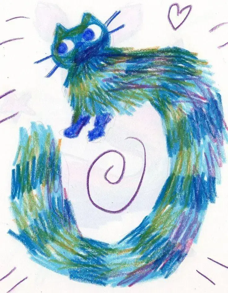 Child's Crayon Art, пример 2