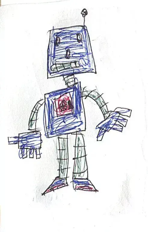 Child's Crayon Art, пример 3