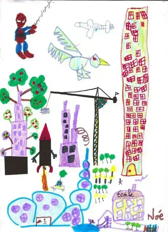 Child's Crayon Art, пример 4