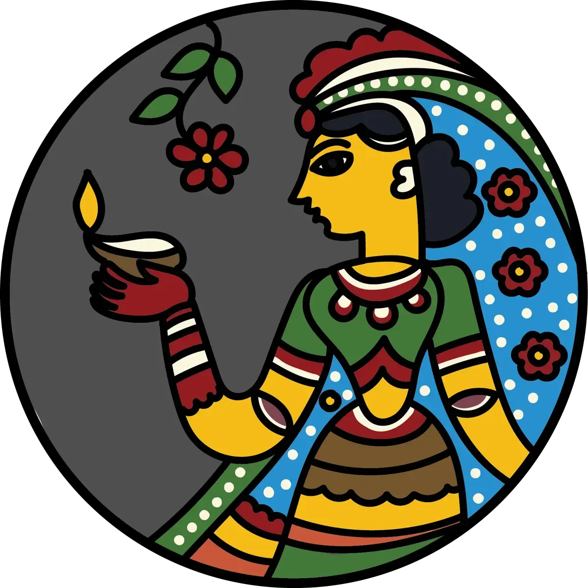 Tikuli art, пример 2