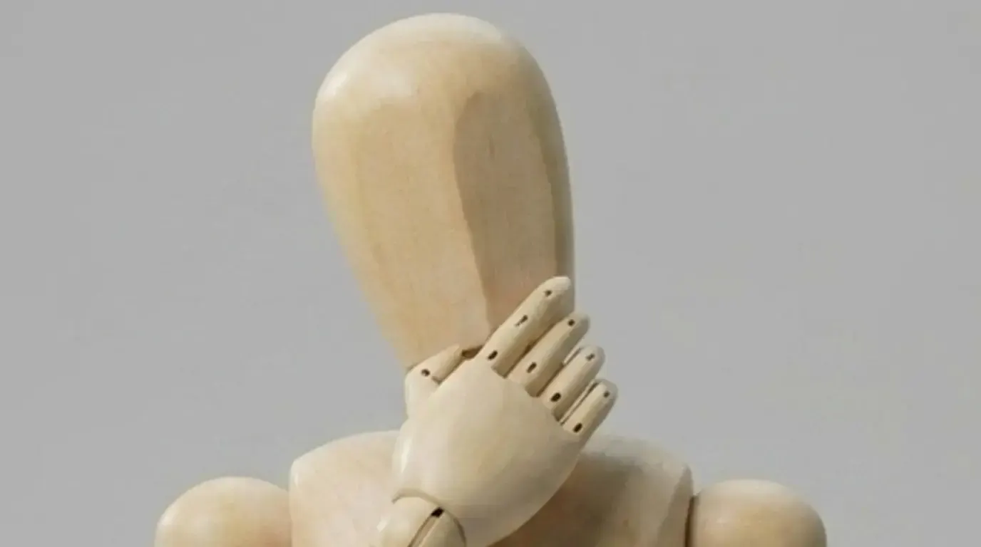 hand on chin, пример 1