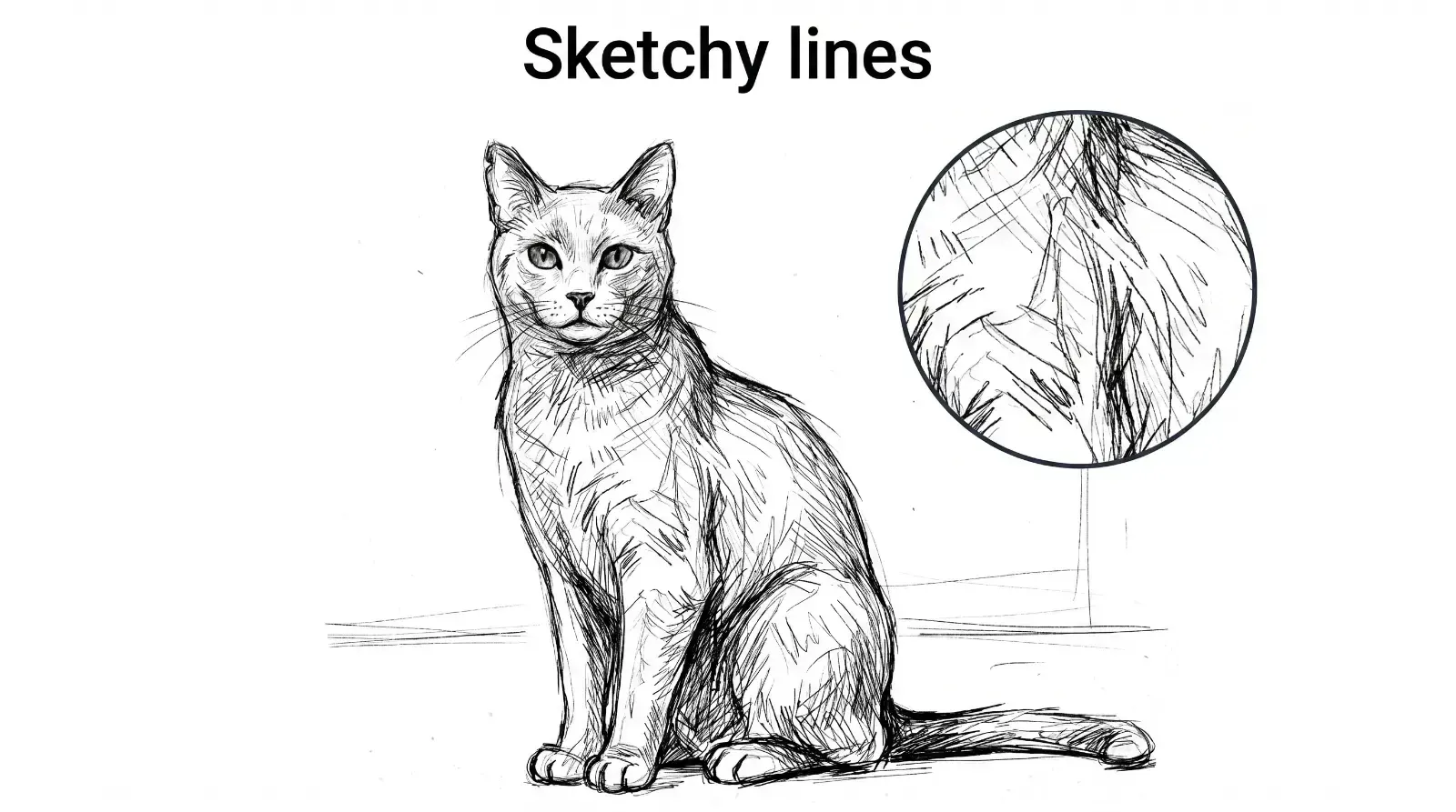 Sketchy lines, пример 1