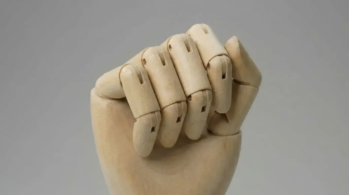 fists clenched, пример 1
