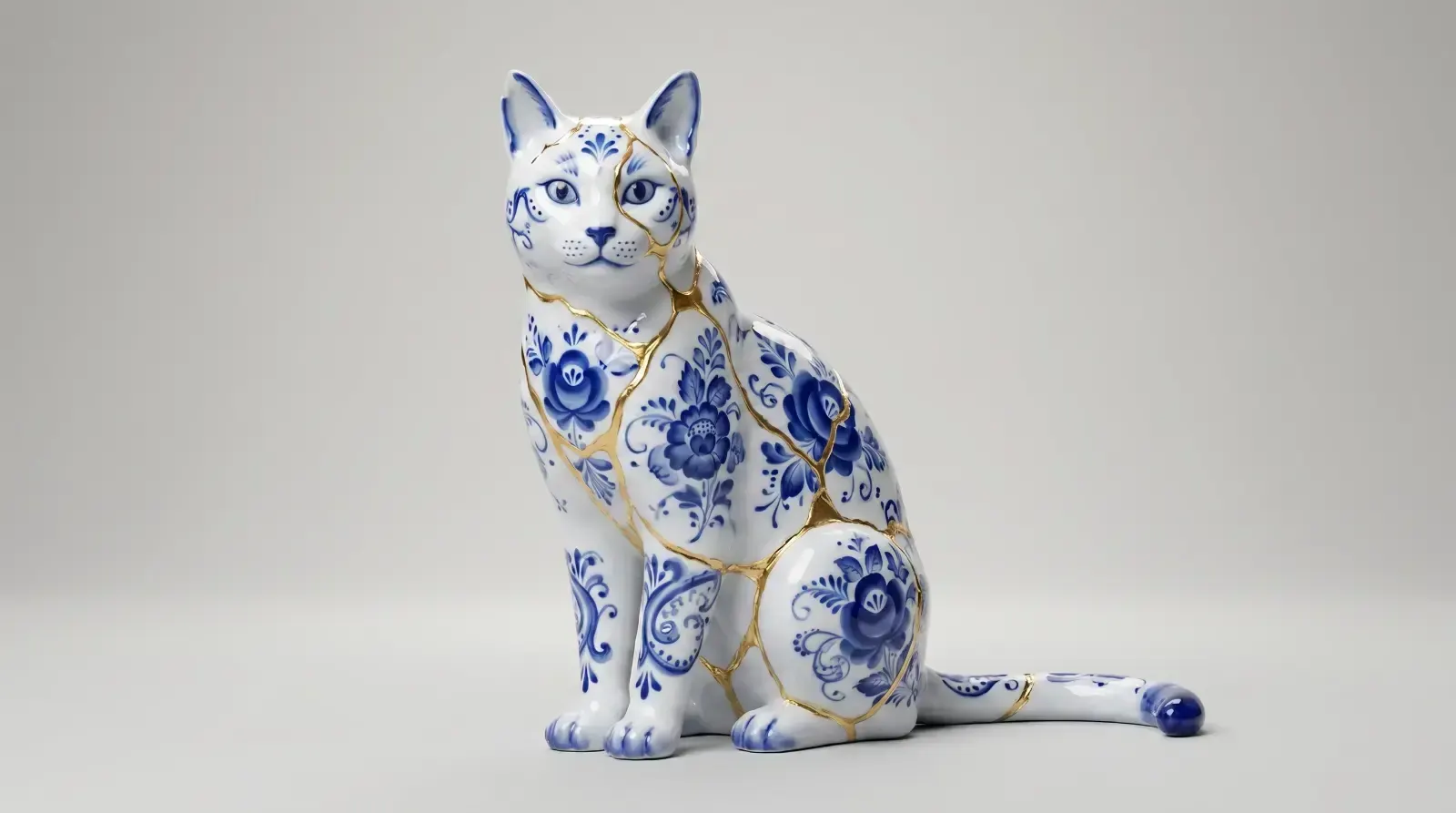 Kintsugi Gzhel, пример 1