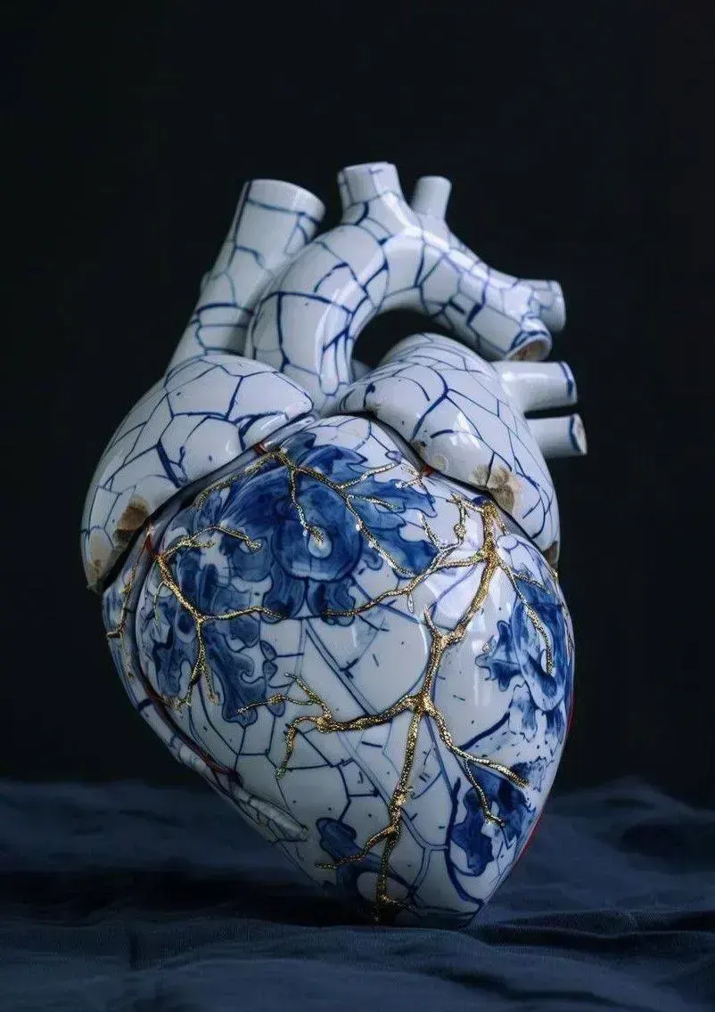 Kintsugi Gzhel, пример 2