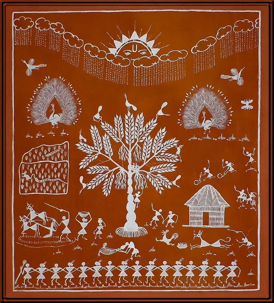 Warli art, пример 2