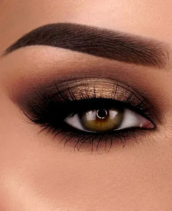 Smokey eyes, пример 3