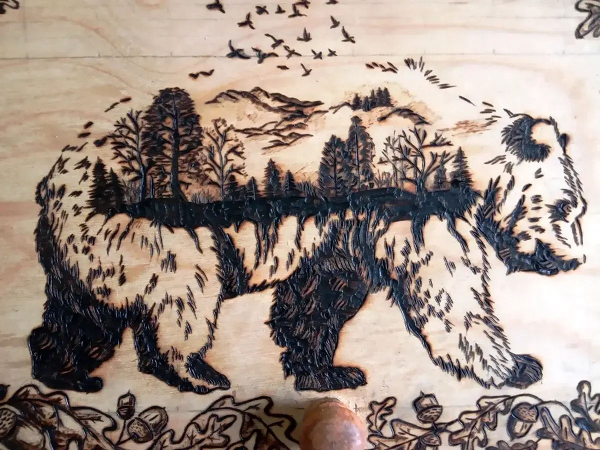 pyrography, пример 2