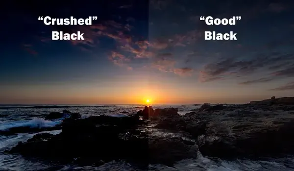 Crushed blacks, пример 2