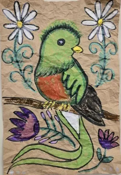 Amate painting, пример 3