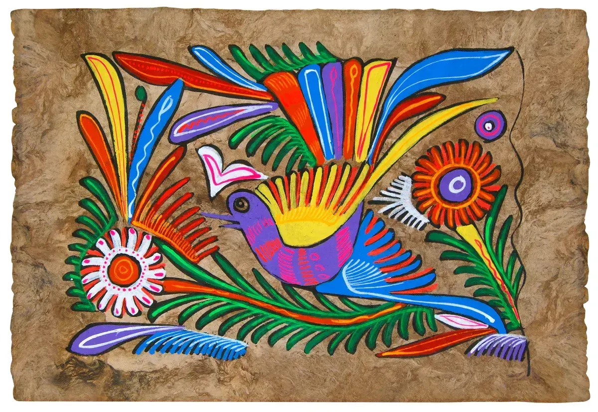 Amate painting, пример 4