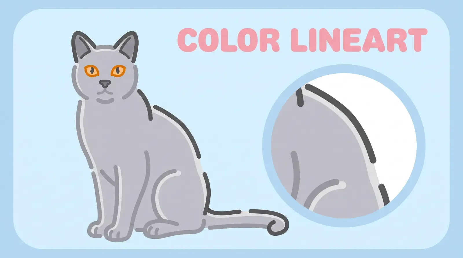 Color lineart, пример 1