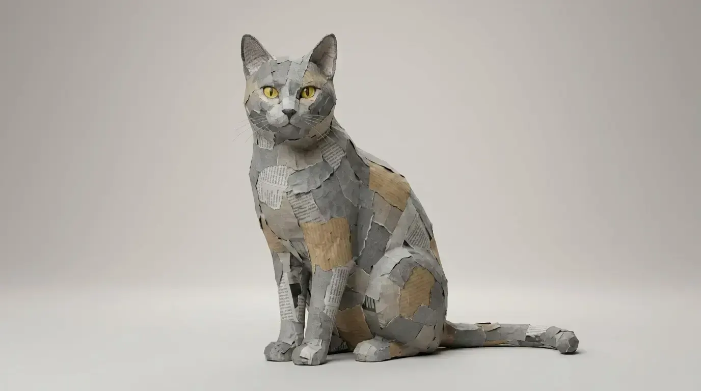 Papier-mache, пример 1