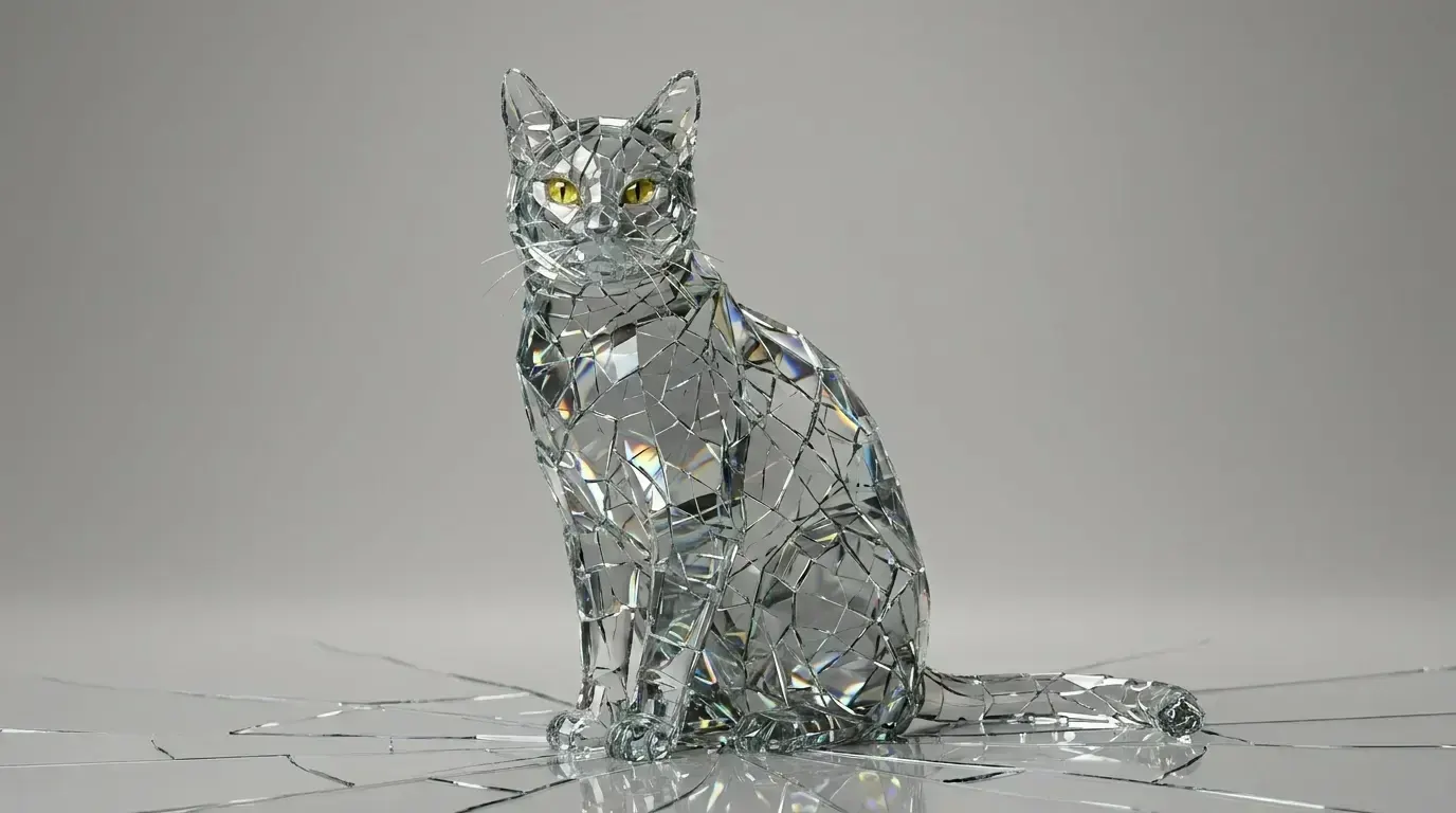cracked glass, пример 1