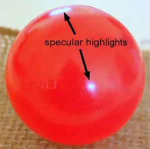 Specular highlights, пример 4