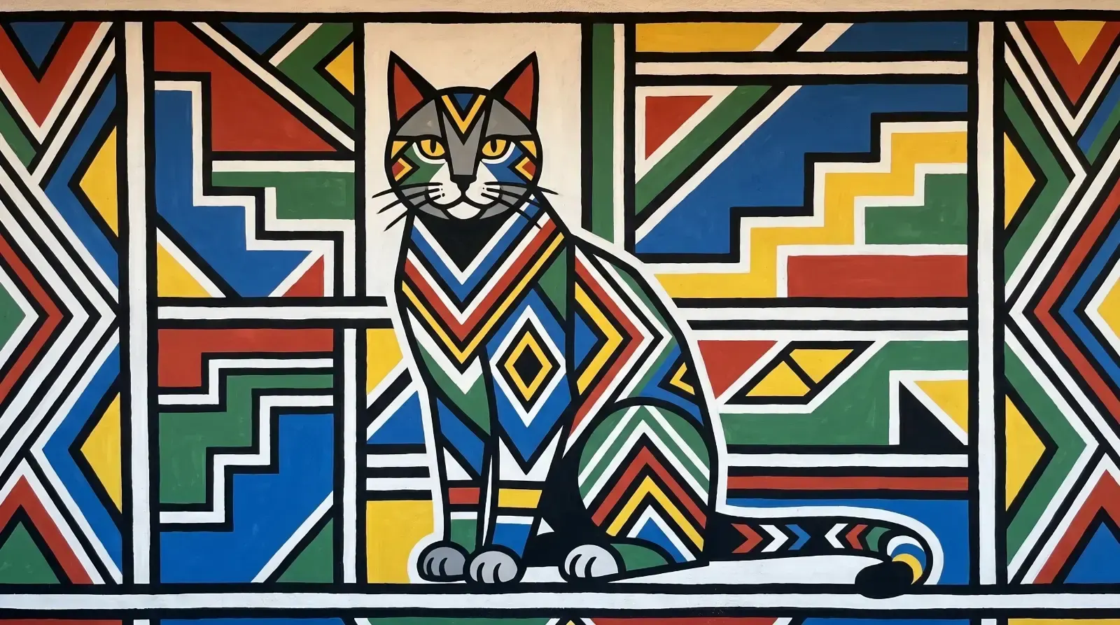 Ndebele painting, пример 1