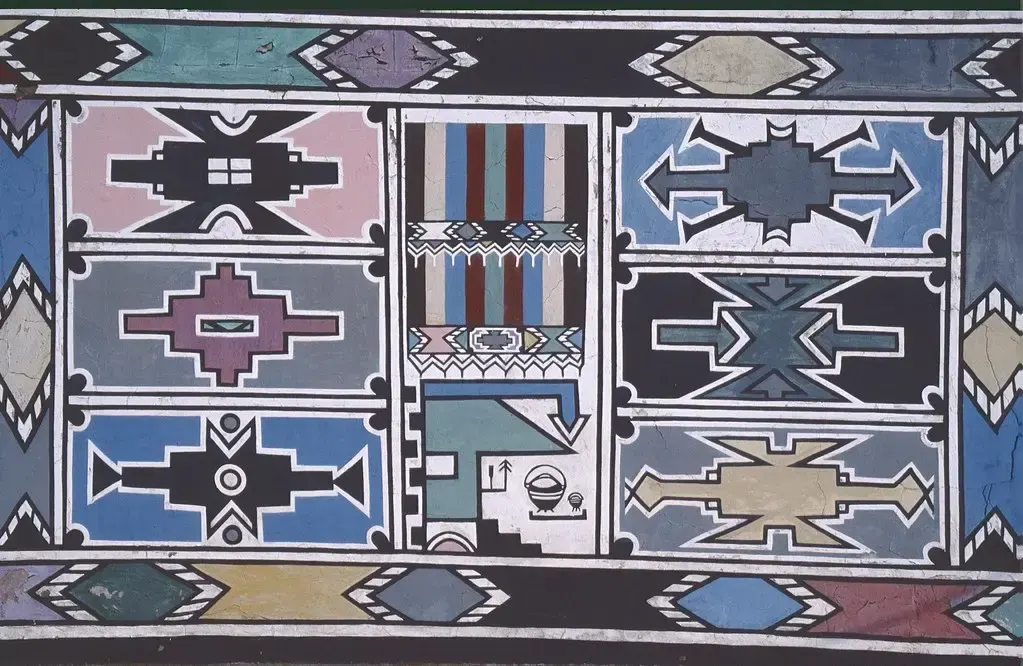 Ndebele painting, пример 2