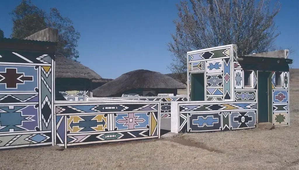 Ndebele painting, пример 3