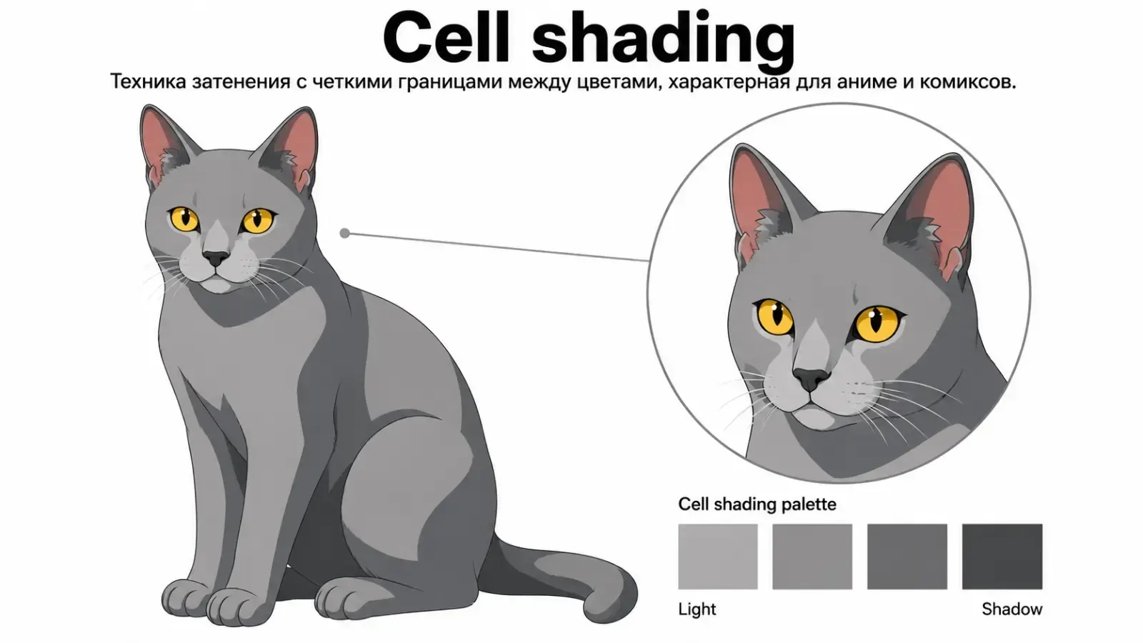 Cell shading, пример 1