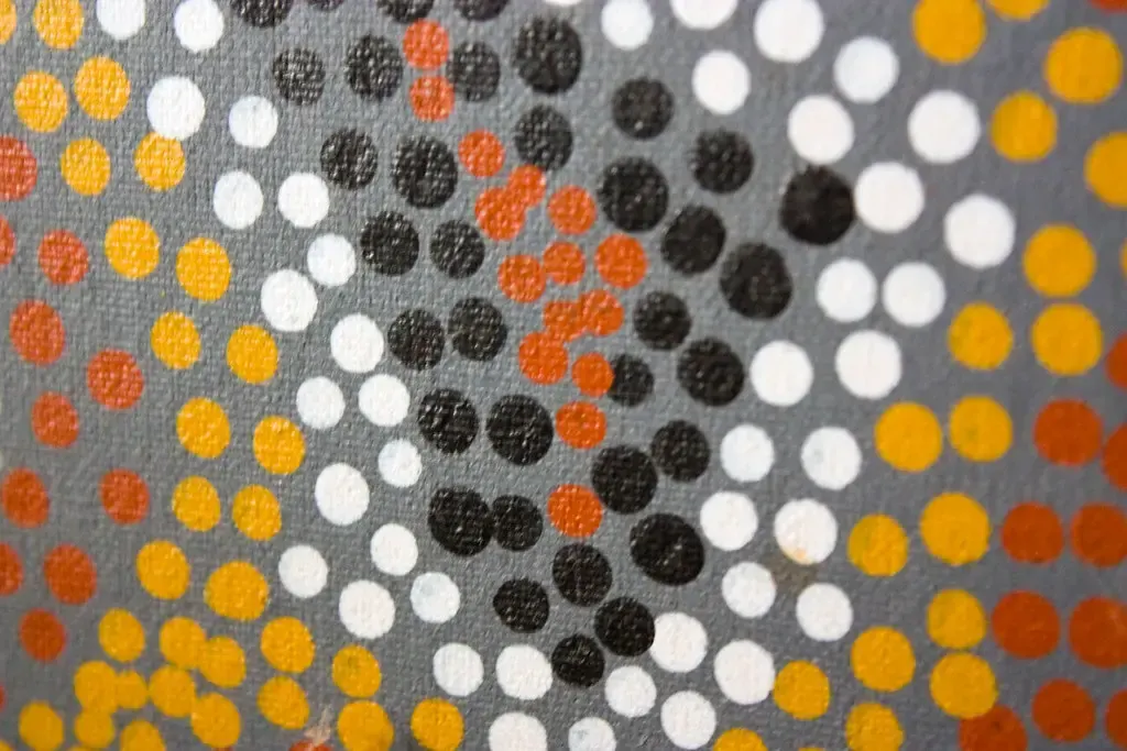 Australian Aboriginal dot painting, пример 2