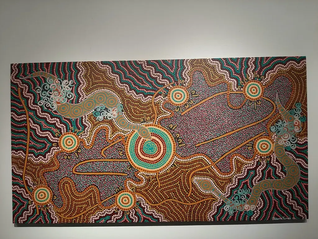 Australian Aboriginal dot painting, пример 3