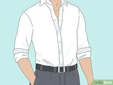 rolled-sleeve shirt, пример 3