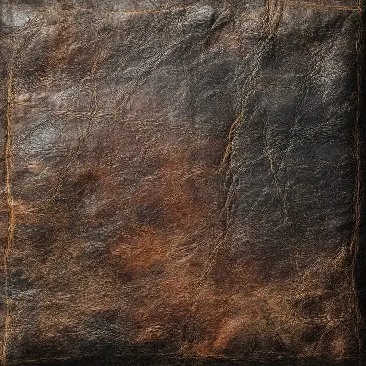 distressed leather, пример 5