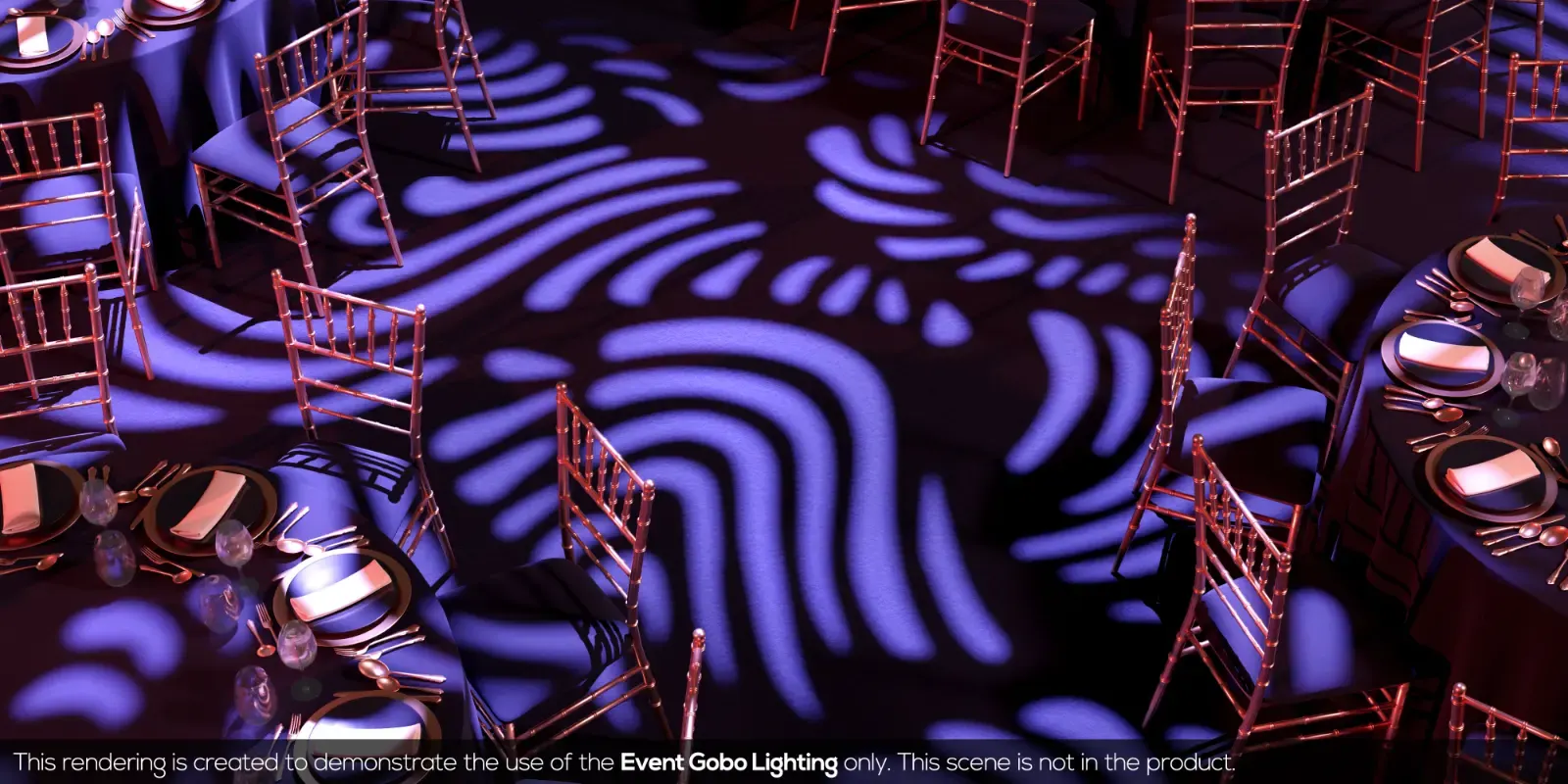 gobo lighting, пример 3