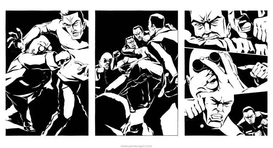 Graphic novel ink, пример 2