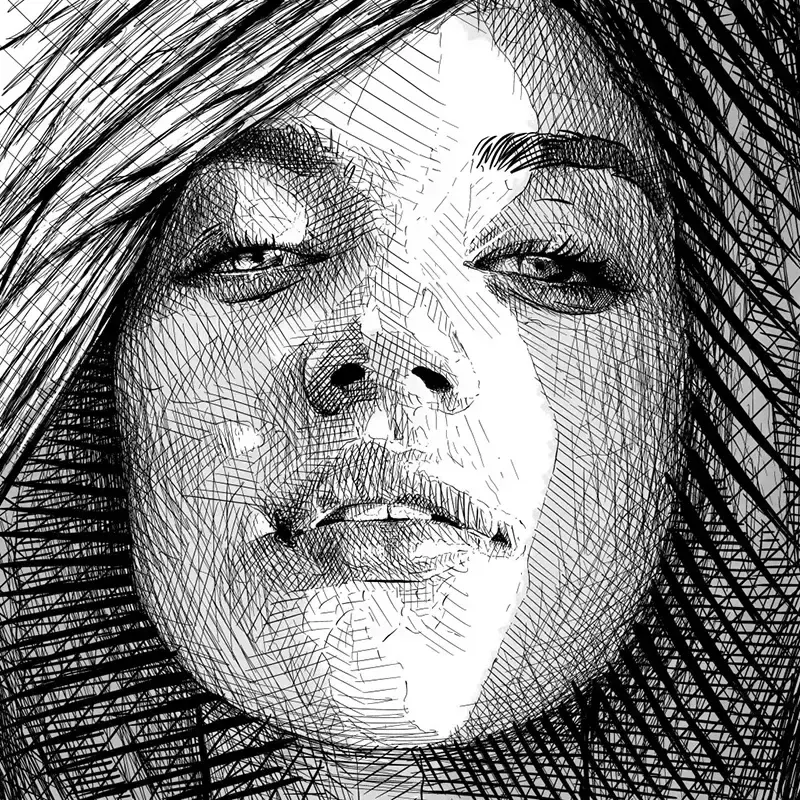 Cross-hatching, пример 2