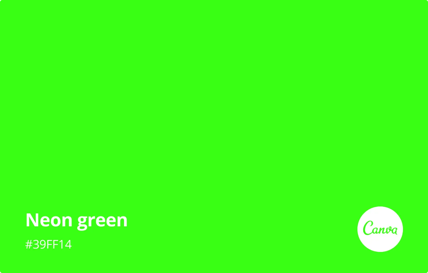 Neon green, пример 1